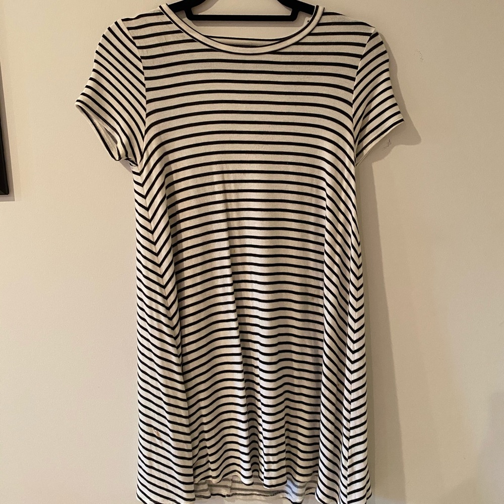 Striped Black & White soft dress